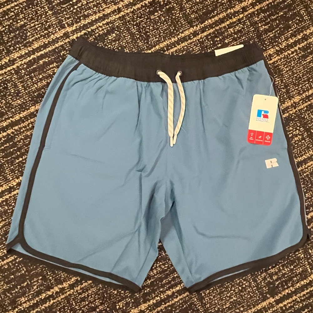 Russell Stretch Woven Performance Shorts NWT